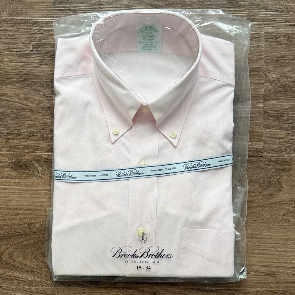 Brooks Brothers Light Pink Dress Shirt